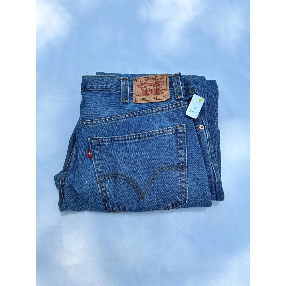 Levi's 505 Regular Fit Jeans, Tag Size 38 x 30 Actual Sz 37
